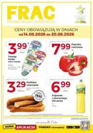 Frac gazetka tydzień 33 Strona 1: Twaróg Polski €3,99, Papryka czerwona €7,99