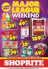 Shoprite catalogue Page 1: Selati Golden Brown Sugar €79,00, PORK POTJIEKOS €49,99
