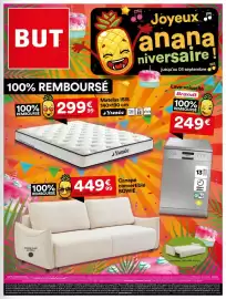 Catalogue BUT page 1: Brandt - deport cápsulas 750ml €249,00, Matelas isis €299,99