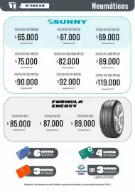 Catálogo Supermercados Tadicor semana 33 Página 10: 175/65 r14 82t np226 €69.000,00, 205/55 r16 91v np226 €92.000,00