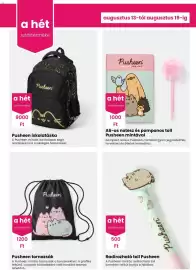 Pepco akciós újság hét 33 Oldal 2: Pusheen iskolatáska €9.000,00, Pusheen tornazsák €1.200,00