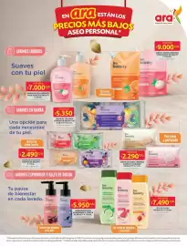 Catálogo Ara semana 33 Página 7: Be beauty - jabón de barra cremoso €2.290,00, Be beauty - jabón líquido cremoso €9.000,00