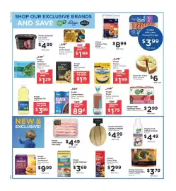 Pay Less weekly ad week 33 Page 5: Kroger chicken party wings €8,99, Kroger canned beans €0,89