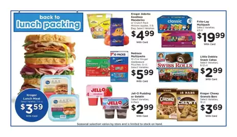 Pay Less weekly ad week 33 Page 6: Little Debbie Snack Cakes €2,99, Frito-Lay Multipack €19,99