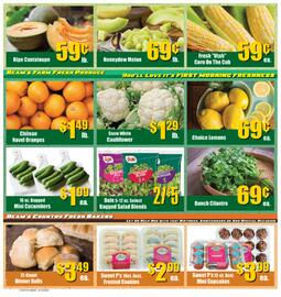 Reams weekly ad week 33 Page 8: Snow White Cauliflower €1,29, Bagged Mini Cucumbers €1,99