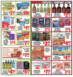 Reams weekly ad week 33 Page 4: Motts Assorted Cup Applesauce €2,99, Food Club cake mixes €1,39