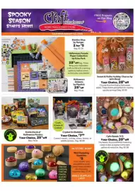 Craft Warehouse weekly ad Page 1: Crystal Art Buddies €7,99, Cylin Beads 11/0 €4,79