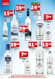 Topaz gazetka | Alkohole Strona 4: Wódka Krupnik €15,99, Wódka Baczewski €39,99