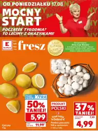Kaufland gazetka Strona 4: Cytryny €5,99, Polskie pieczarki Stąd Takie Dobre! €4,99