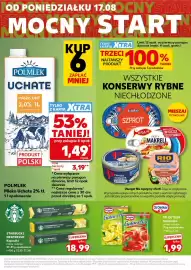 Kaufland gazetka Strona 5: Mleko UHT Polmlek Uchate 2% €1,49