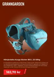Granngården kampanjblad Sida 7: Klövjeväska Kurgo Baxter Blå L €182,70