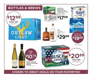 JayC weekly ad week 33 Page 10: Busch Light €20,89, Tito's Handmade Vodka or Woodford Reserve €29,99