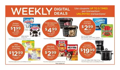 JayC weekly ad week 33 Page 4: Private Selection Ice Cream €4,99, Milk Bone Dog Treats €2,99