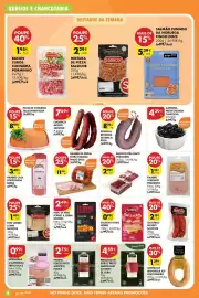 Folheto Pingo Doce semana 33 Página 8: Pingo doce - salmão fumado da noruega €5,39, Salsicharia rosa pasta de chourico €8,99