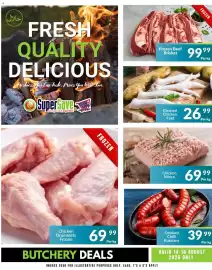 Super Save catalogue Page 3: Cleaned Chicken Feet €26,99, Chicken Mince €69,99