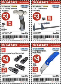 Harbor Freight Tools weekly ad Page 6: Pittsburgh 8 oz. Stubby Hammer Your Choice €3,00