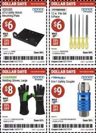 Harbor Freight Tools weekly ad Page 5: Pittsburgh 12 in. File Set €6,00, Merlin 5-in-1 Safety Coupler €9,00