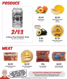 Woodman's weekly ad week 33 Page 2: Bar-S Hot Dogs €0,99, Johnsonville Brats €4,99