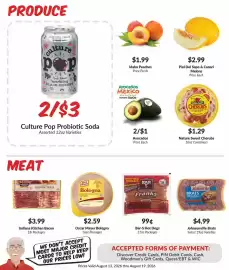 Woodman's weekly ad week 33 Page 2: Johnsonville Brats €4,99, Bar-S Hot Dogs €0,99