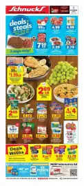 Schnucks weekly ad week 34 Page 1: Smuckers Uncrustables €9,99, Eckrich Smoked Sausage €2,29