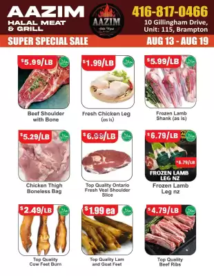 Aazim Halal Meat & Grill (valid until 19-08)