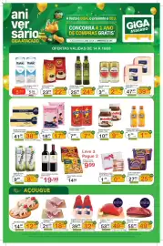 Folheto Giga Atacado Página 1: Fraldinha bovina resfriada Friboi peça KG €32,90, Barriga suína resfriada €18,90