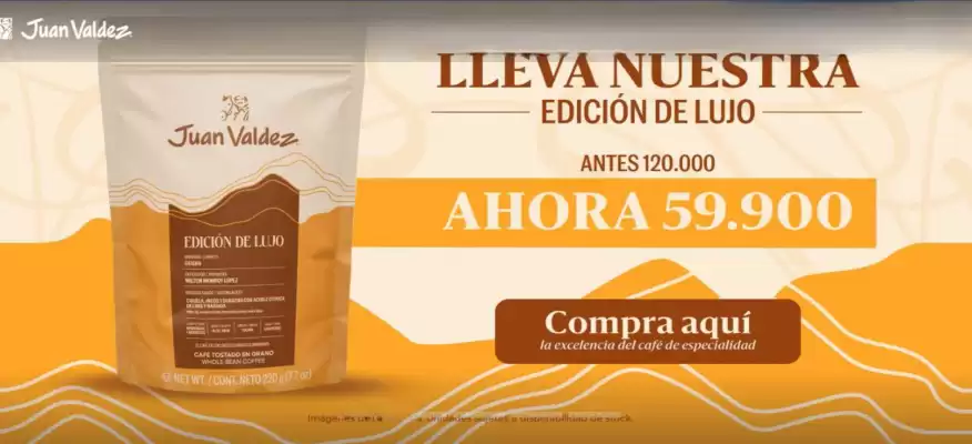 Juan Valdez Café (válido hasta 29-08)