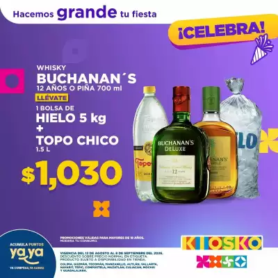 Kiosko (válido hasta 8-09)
