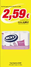 Folleto Aquabel Perfumerías Página 17: Nicky - en todos los productos €2,59