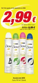 Folleto Aquabel Perfumerías Página 3: Dove - decolorante €2,99