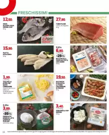 Volantino Ipercoop Pagina 18: Filetto di platessa €15,90, Tagliatelle extra fini gusto e benessere €1,99