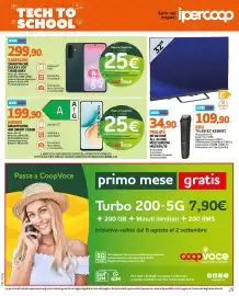Volantino Ipercoop Pagina 29: Samsung Smartphone Galaxy A37 128GB Grey €299,90, Honor Smartphone 400 Smart 256GB €199,90