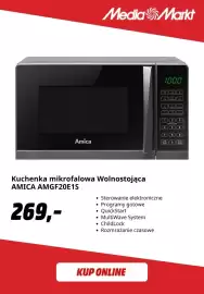 Media Markt gazetka Strona 5: Kuchenka mikrofalowa wolnostojąca Amica AMGF20E1S €269,00