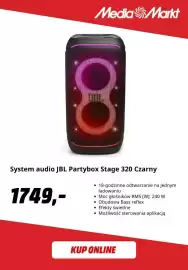 Media Markt gazetka Strona 7: System audio Jbl Partybox Stage 320 Czarny €1.749,00