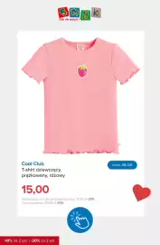 Smyk gazetka Strona 10: T-shirt dziewczęcy prążkowany różowy Cool Club €15,00