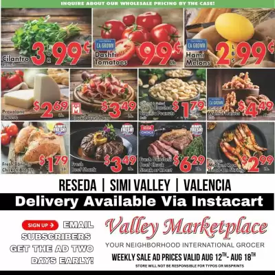 Valley Marketplace (valid until 18-08)