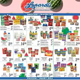 Lunardis weekly ad Page 3: Orville Redenbacher's microwave popcorn €4,99, Pompeian extra virgin olive oil €9,99
