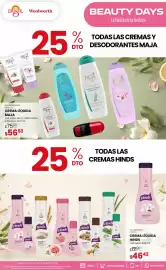 Catálogo Woolworth Página 4: Maja - crema liquida €56,93, Hinds - crema líquida €46,43