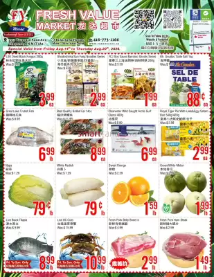 Fresh Value flyer (valid until 20-08)