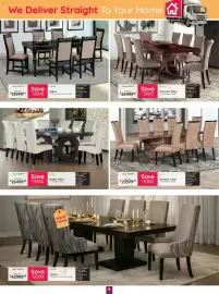 Bradlows catalogue Page 6: Meridian Table + 8 Meridian Chairs €29.399,95, Knight Table + 8 Knight Chairs €26.499,95
