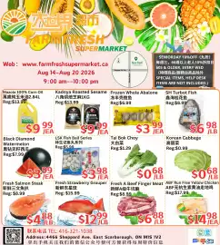 Farm Fresh Supermarket flyer week 33 Page 1