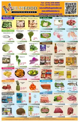 MultiFood Supermarket flyer (valid until 20-08)