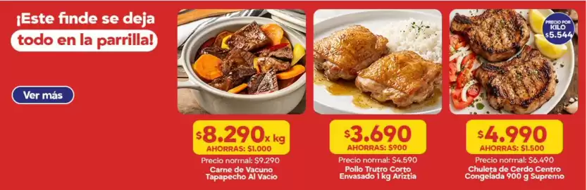 Catálogo Super Bodega a Cuenta Página 2: Chuleta de cerdo centro congelada €4.990,00