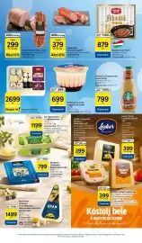 Tesco akciós újság hét 33 Oldal 25: Kaiser sváb füstölt sonka €299,00, Müller grízpuding meggyzű öntettel €699,00