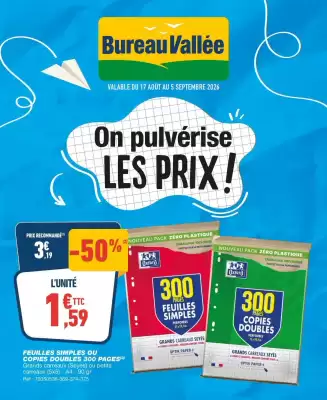 Bureau Vallée (valable jusqu'au 5-09)
