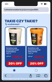 Biedronka gazetka Strona 18: Go Active Lody proteinowe smak słony karmel €7,99