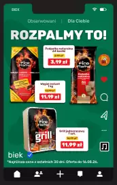 Biedronka gazetka Strona 8: Węgiel instant 1 kg €11,19, Grill jednorazowy 1 szt €11,99