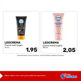 Volantino Iper Tosano settimana 33 Pagina 3: Leocrema crema mani argan €1,95, Leocrema Crema mani/unghie €2,05