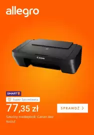 Allegro gazetka tydzień 33 Strona 1: Drukarka Canon bez tuszu €77,35
