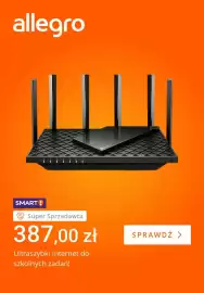 Allegro gazetka tydzień 33 Strona 5: Router bezprzewodowy TP-Link €387,00